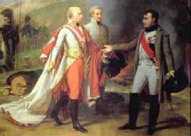 Rencontre de Napoléon et de l'Empereur d'Autriche François II le 4 décembre 1805, par Gros.