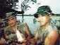 Crocodile Bernie & son assistant - Guyane 2001