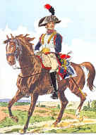 1er régiment de cavalerie 1802 : cavalier en grande tenue