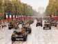 Le 1er régiment de cuirassiers défile à Paris le 14/07/1993